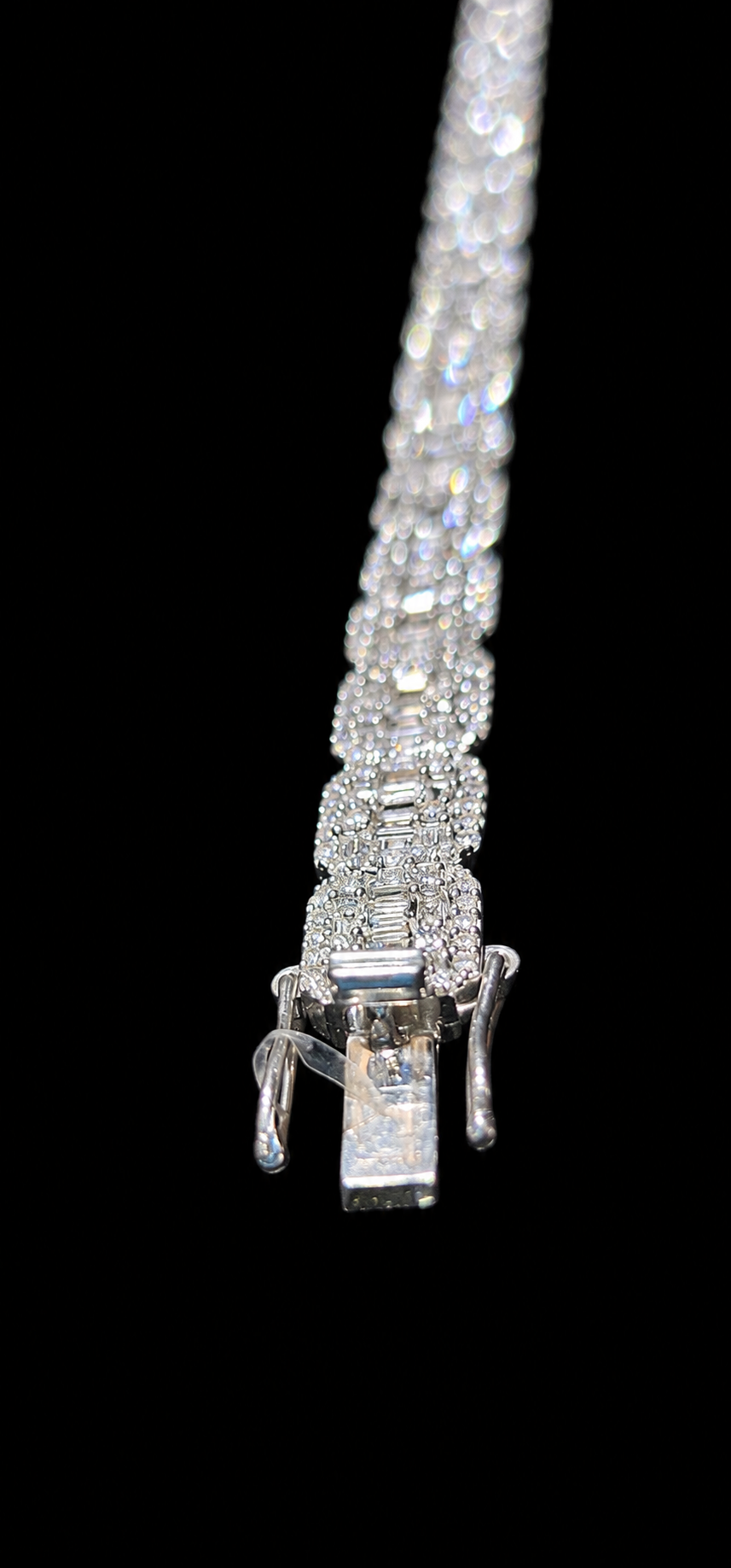 Silver Lab Grown Diamond Silver Bracelet-7.50 CTW