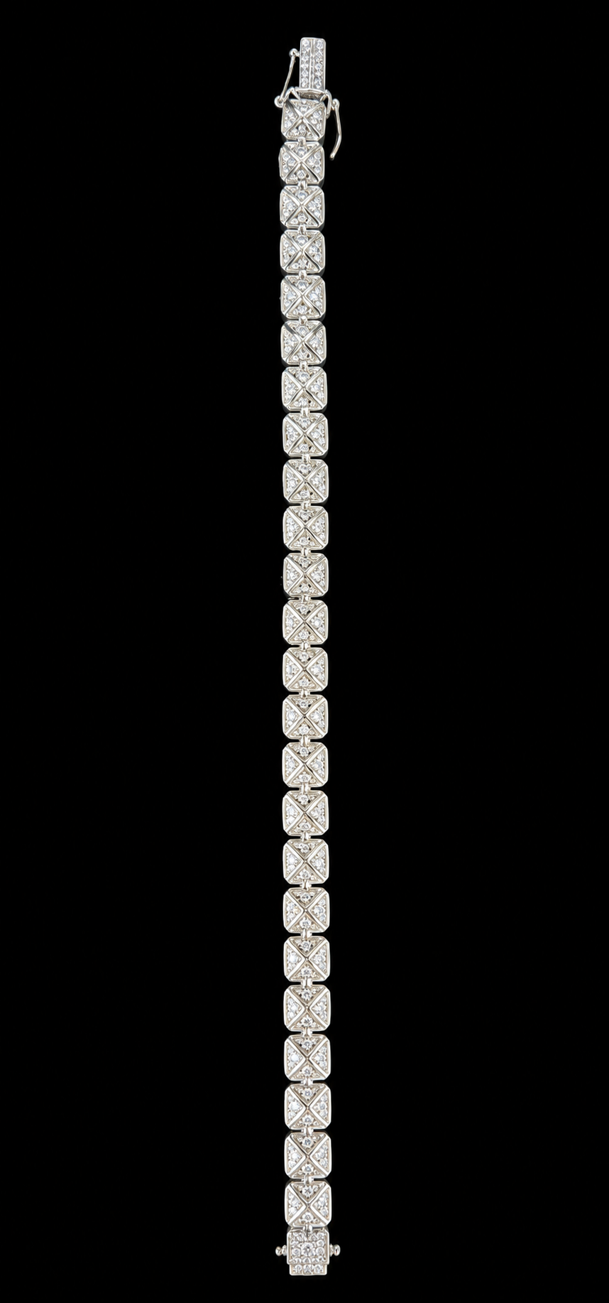 Silver Lab Grown Diamond Silver Bracelet-7.50 CTW