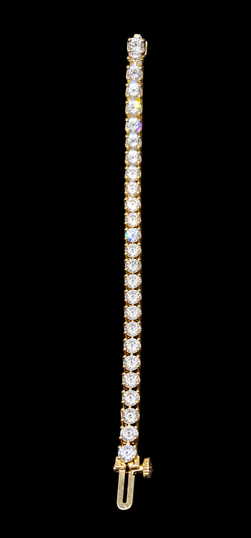14KT Gold Lab Grown Round Diamond Tennis Bracelet – 5 CTW