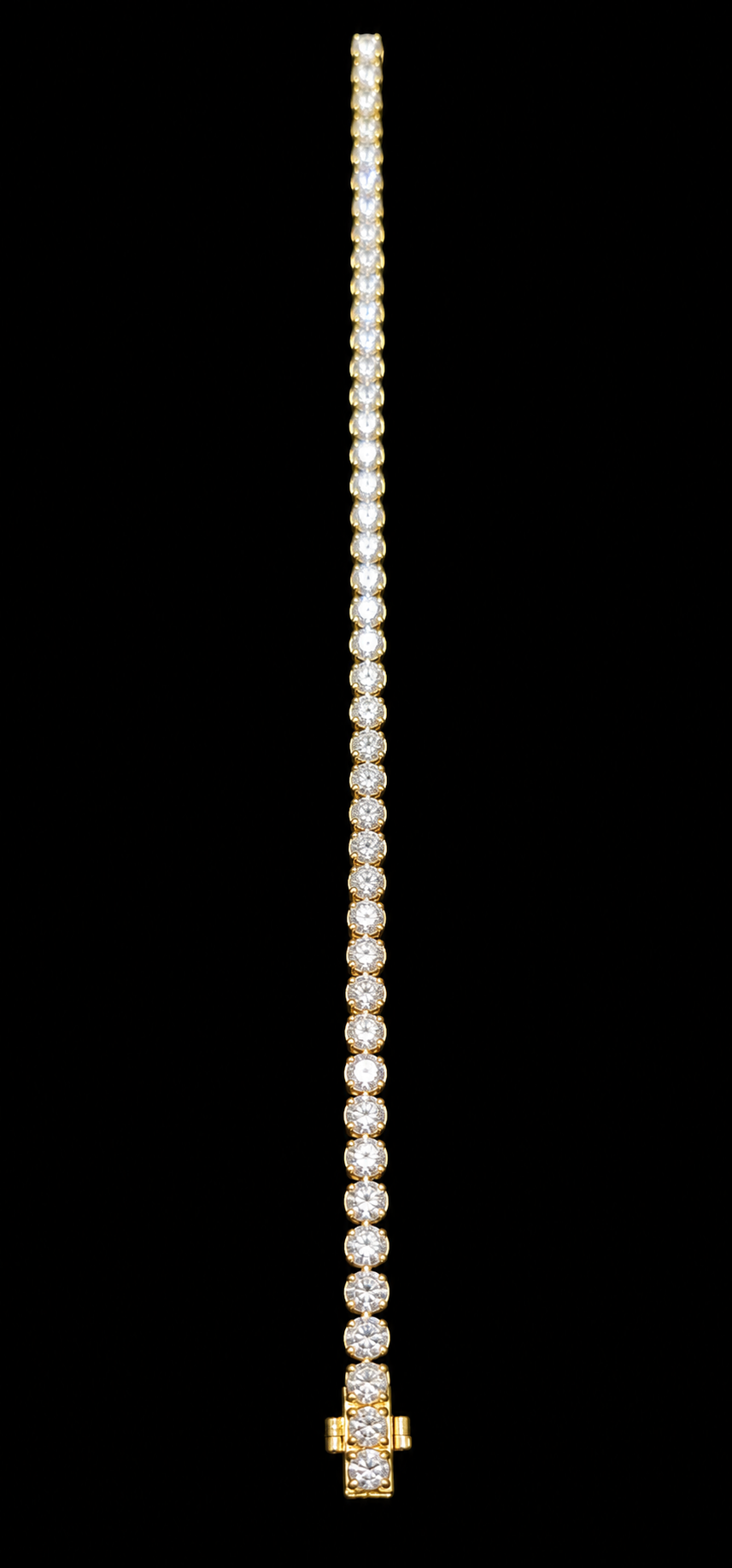 14KT Gold Lab Grown Round Diamond Tennis Bracelet – 5 CTW