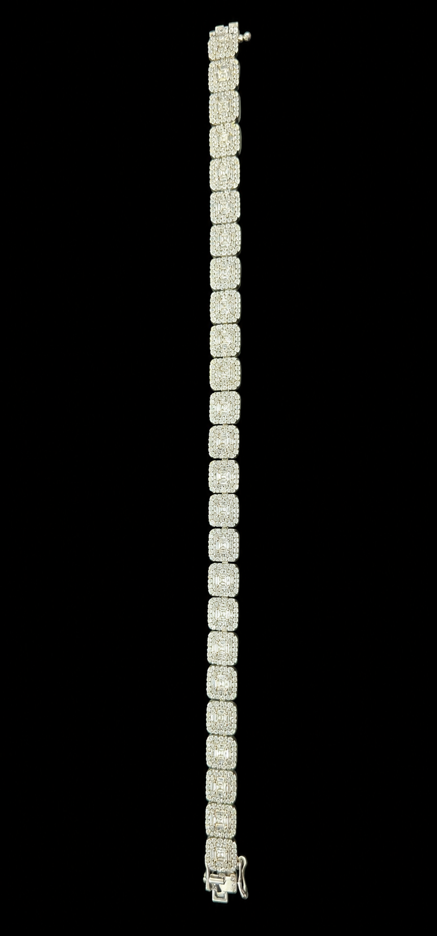 Silver Lab Grown Diamond Silver Bracelet-7.50 CTW