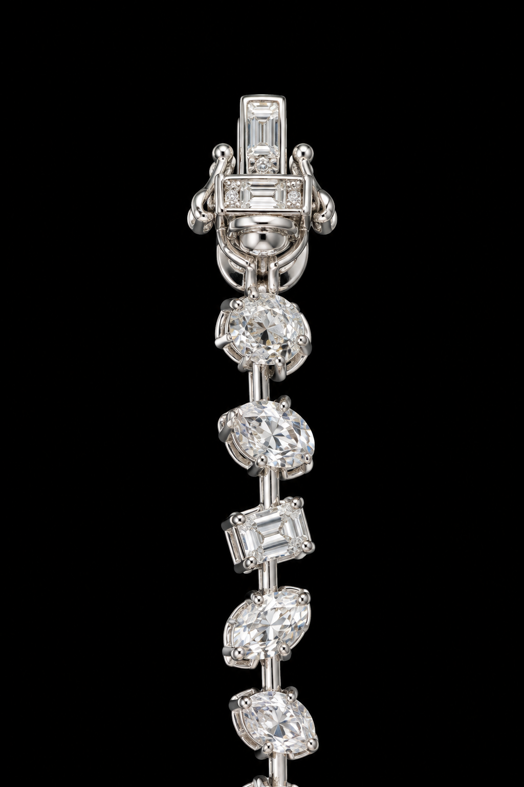 14KT Gold Lab Grown Diamond Fancy Cut Bracelet-10.05 CTW