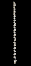 14KT Gold Lab Grown Diamond Fancy Cut Bracelet-10.05 CTW
