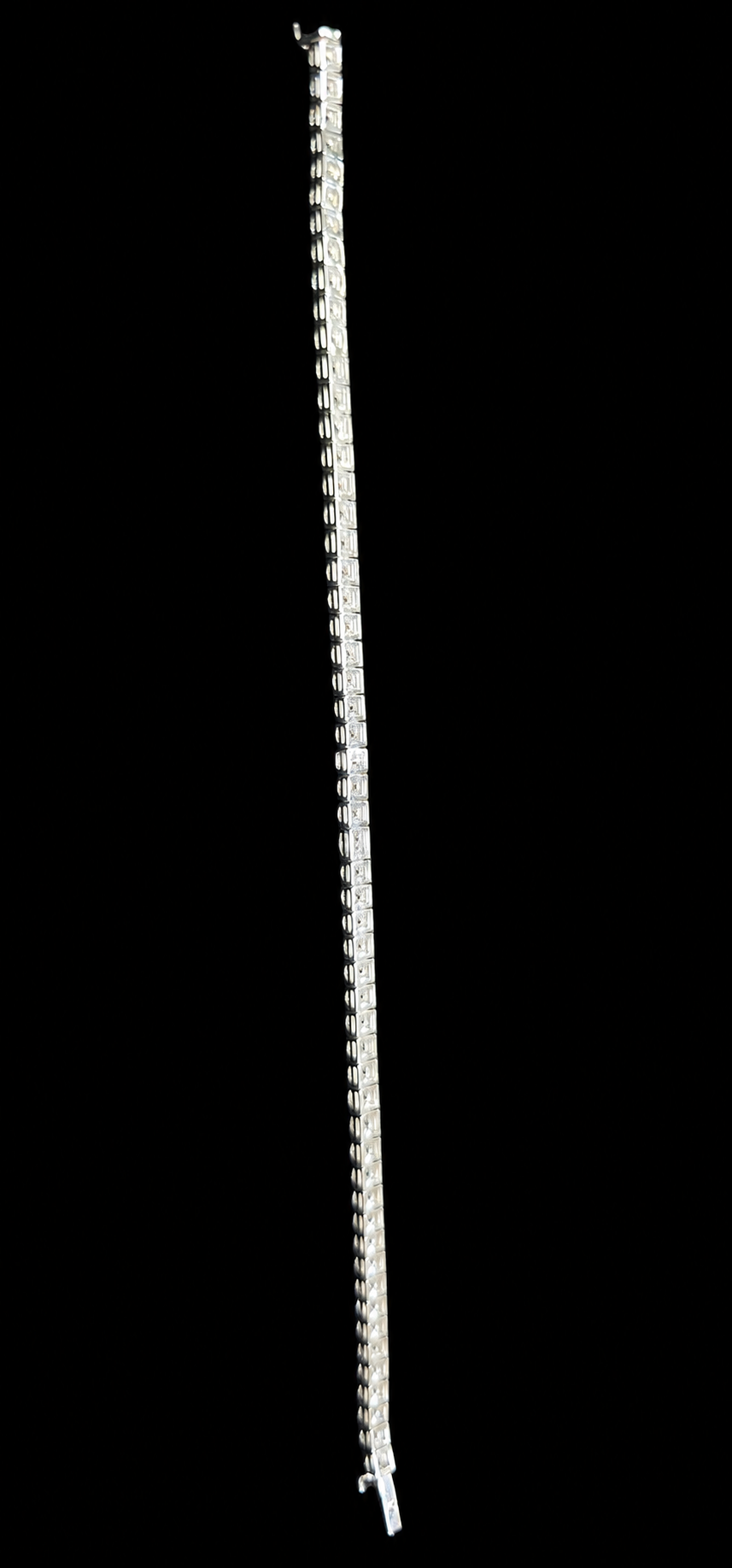 14KT Gold Round-Cut Lab-Grown Diamond Tennis Bracelet-5.45 CTW