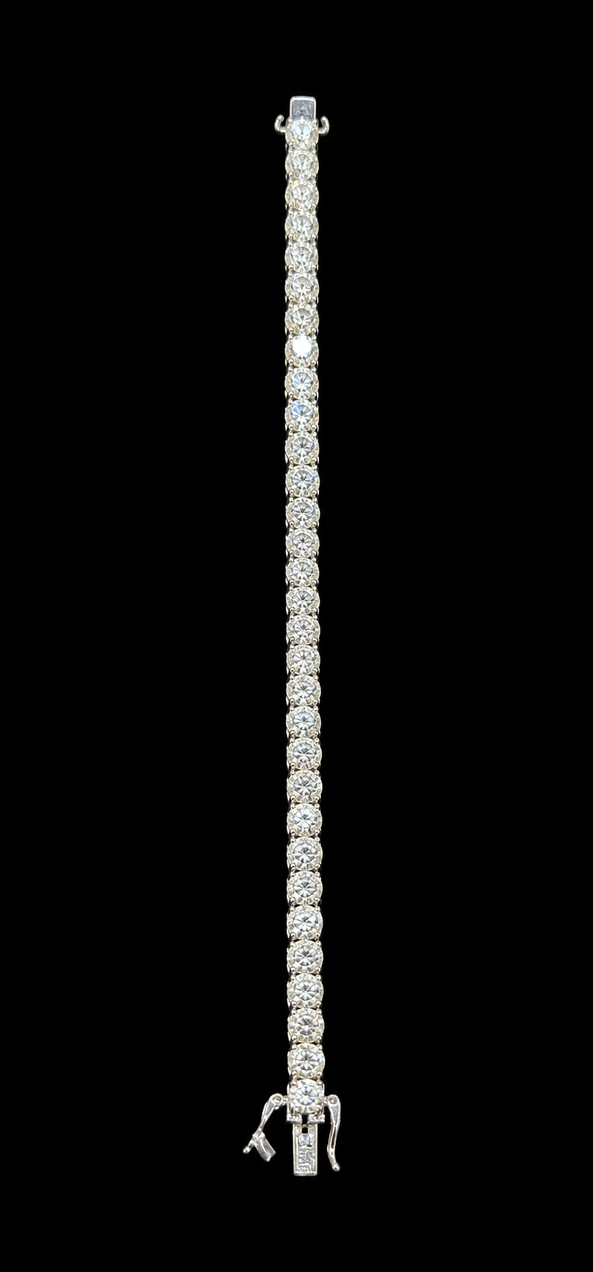 14KT White Gold Lab-Grown Diamond Tennis Bracelet-8.46 CTW