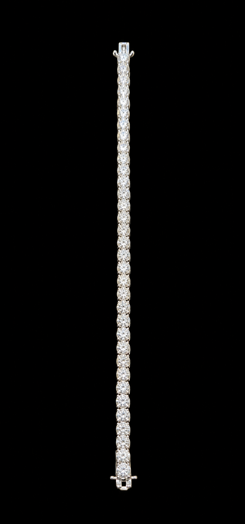14KT White Gold Lab-Grown Diamond Tennis Bracelet-8.46 CTW