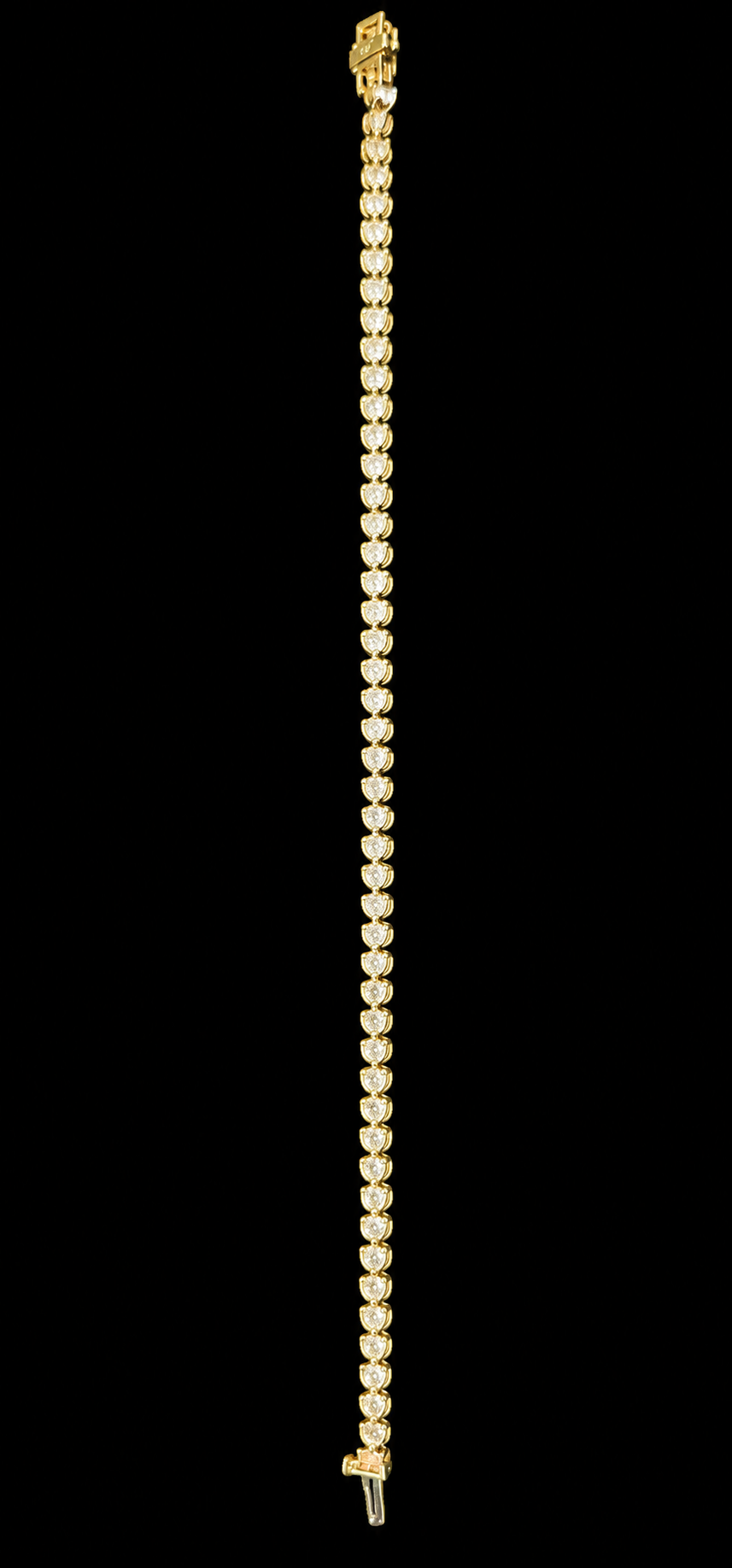 14KT Gold Lab Grown Round Diamond Tennis Bracelet – 5 CTW