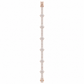 14KT Gold Lab Grown Diamond Rose Gold Floral Setting Bracelet-2.50 CTW