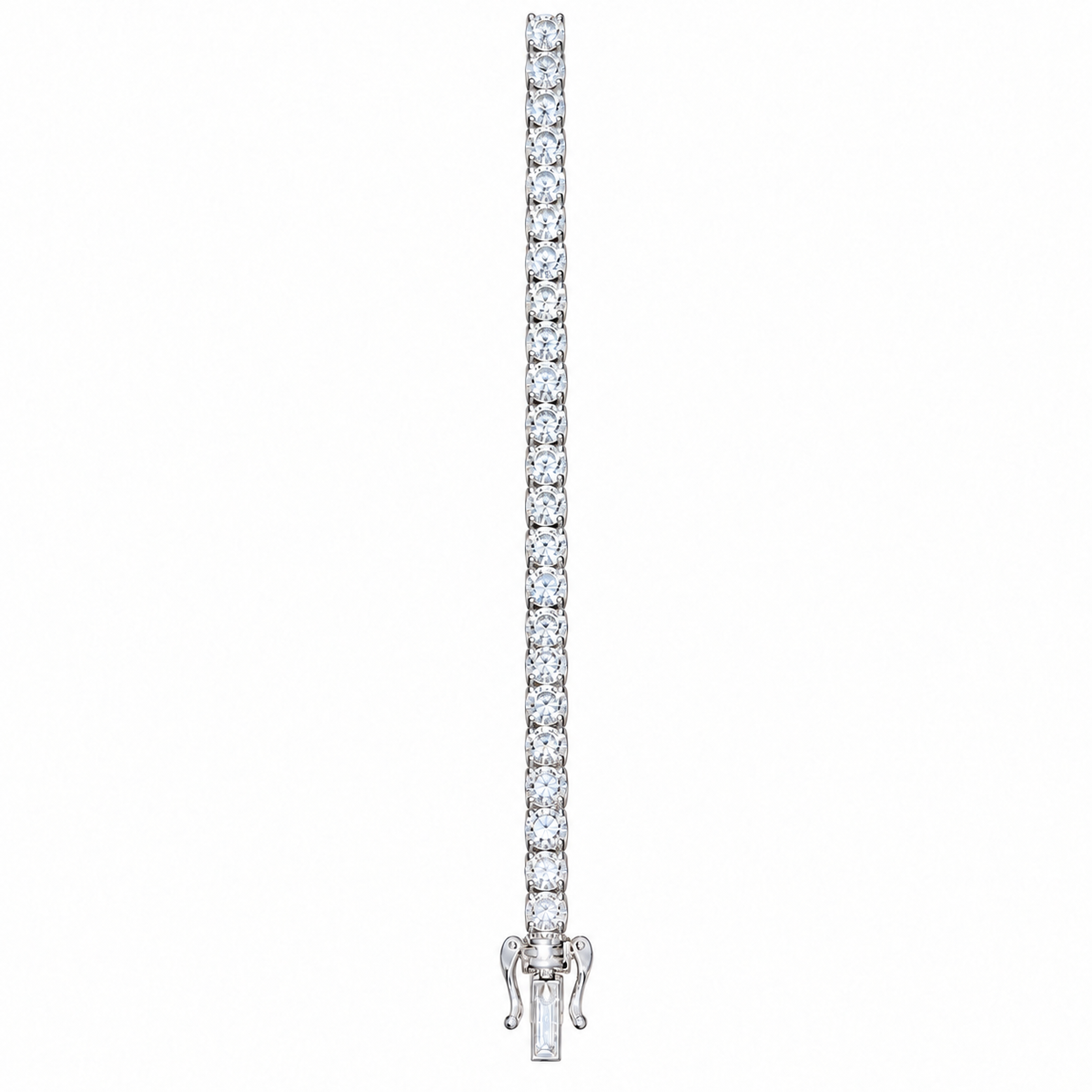 14KT White Gold Lab-Grown Diamond Tennis Bracelet-10.01 CTW